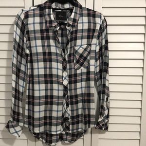 Rails plaid button down shirt